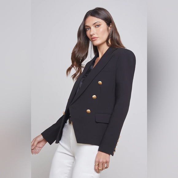 L’Agence Kenzie Blazer In Black Women’s Size 2 New - Picture 4 of 11